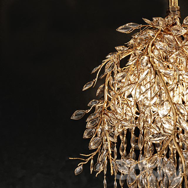 Thomas Pheasant Willow Chandelier 3DS Max Model - thumbnail 3