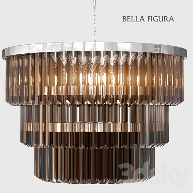 THREE TIER DRUM CHANDELIER (vray + corona) 3DSMax File - thumbnail 1