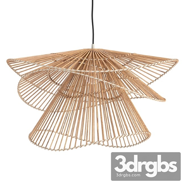 Three tiers bamboo pendant lights - thumbnail 1