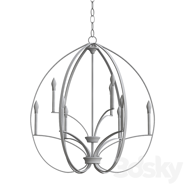 Tilbury Chandelier By Minka Lavery 3DS Max Model - thumbnail 2