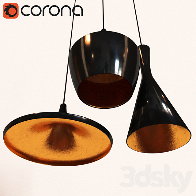 Tom Dixon Beat Lamps 3DSMax File - thumbnail 1