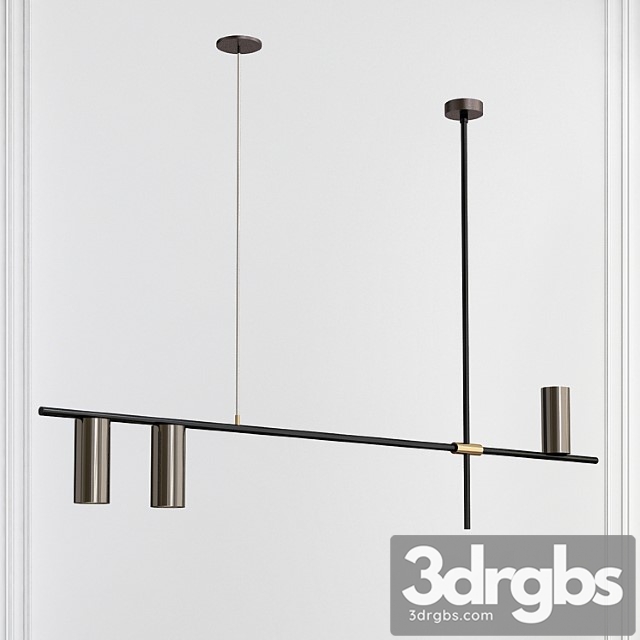 Tribes ambient linear pendant light 3dsmax Download - thumbnail 1