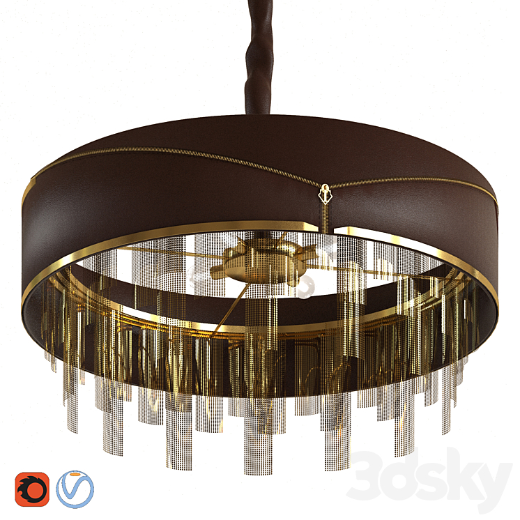 TURRI Vogue chandelier 3DS Max Model - thumbnail 1