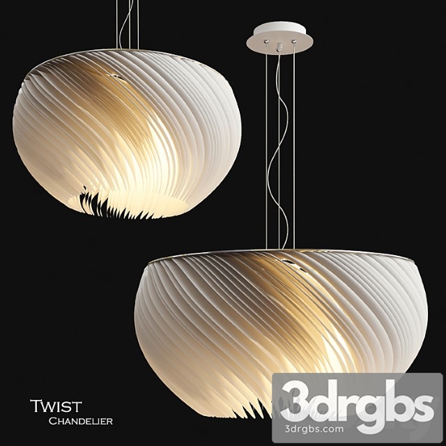 Twist chandelier - thumbnail 1