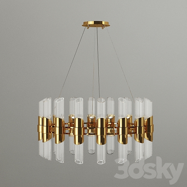 Tycho Round Pendant Lamp 3DSMax File - thumbnail 1