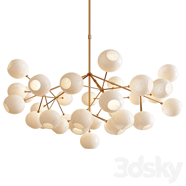 Unique Snow Crystal Chandelier 3DSMax File - thumbnail 1