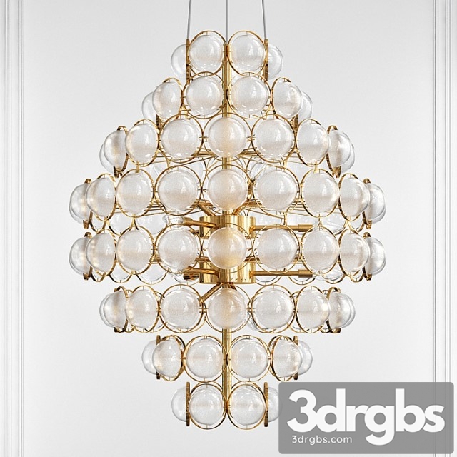 Unique statement tiered chandelier - thumbnail 1