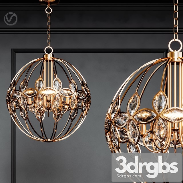 Uttermost Ambre 8 Light Gold  3dsmax Download - thumbnail 1