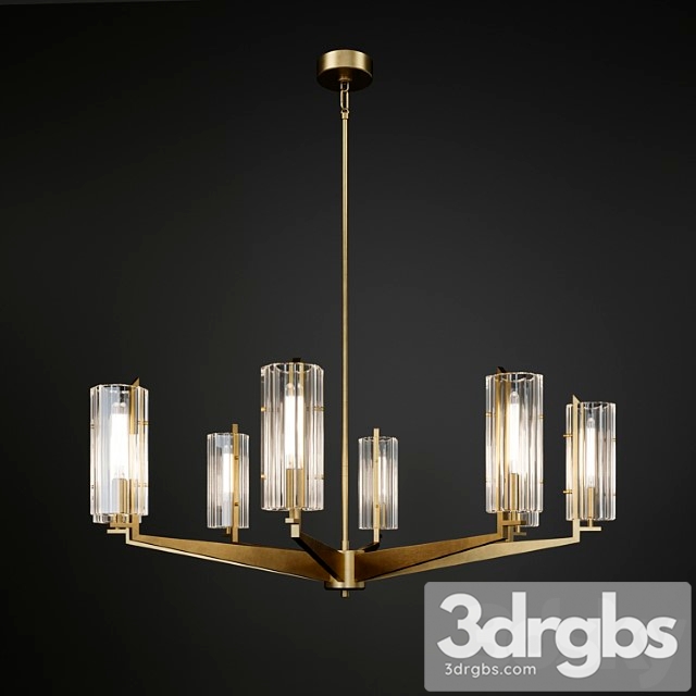 Vendome round chandelier 3dsmax Download - thumbnail 1