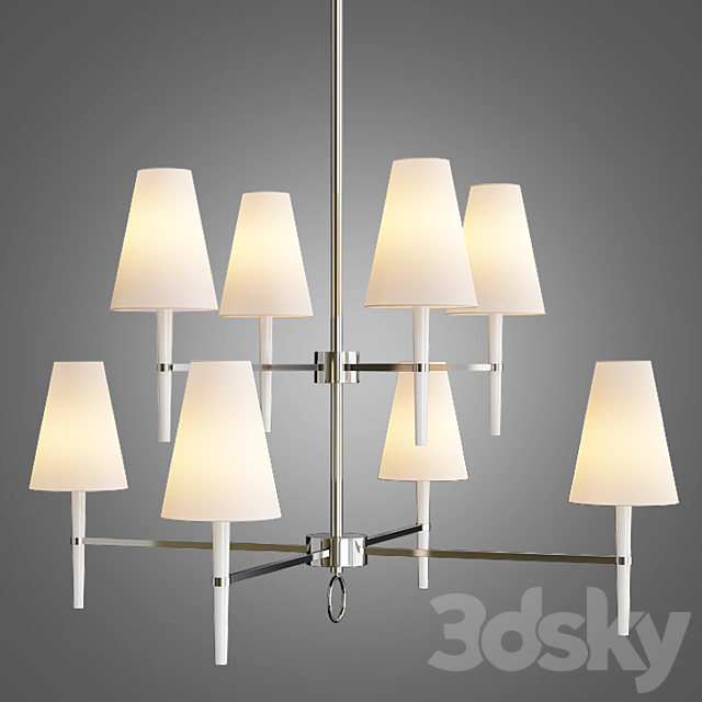 Ventana Two-Tier Chandelier 3DS Max Model - thumbnail 2