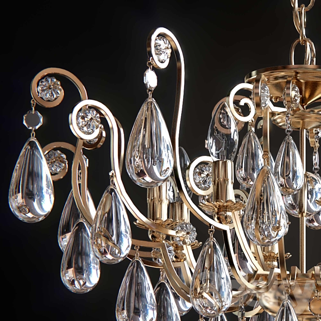 Versailles Rock Crystal Chandelier 2485 3DS Max Model - thumbnail 2