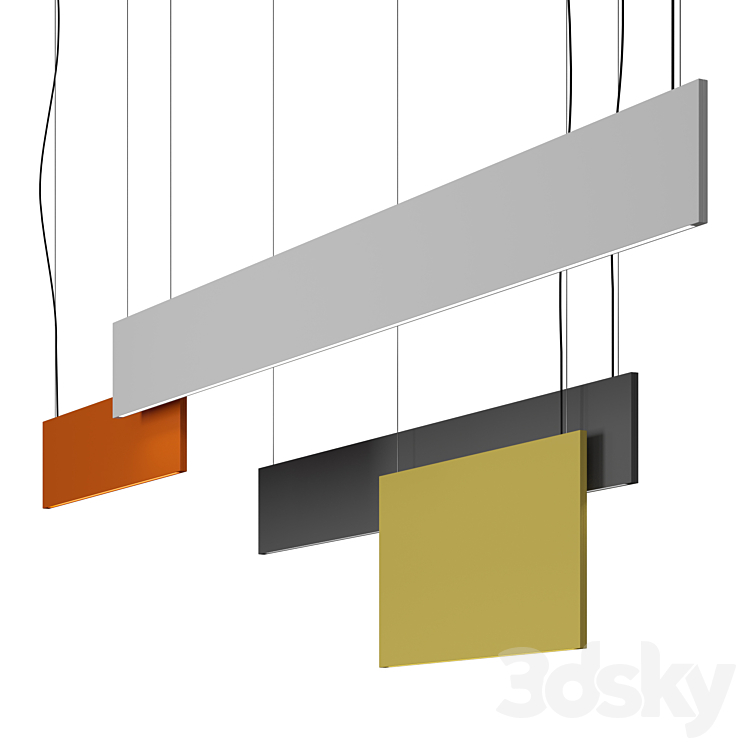 Vesoi PANTONE pendant lamp 3DS Max Model - thumbnail 2