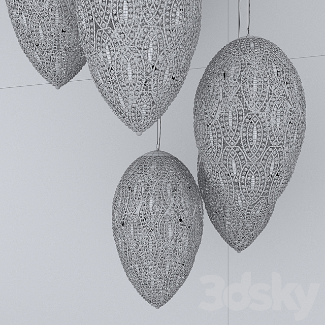 VG NEWTREND ARABESQUE EGG X 7 3DSMax File - thumbnail 3