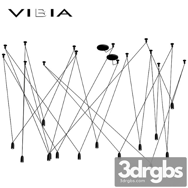 Vibia Factory Match Chandelier 3dsmax Download - thumbnail 1