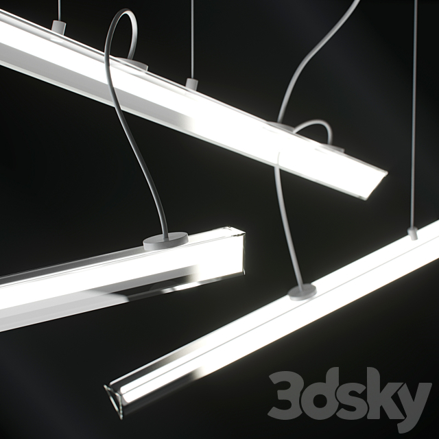 Vibia – Halo Lineal 2341 03 3DS Max Model - thumbnail 2