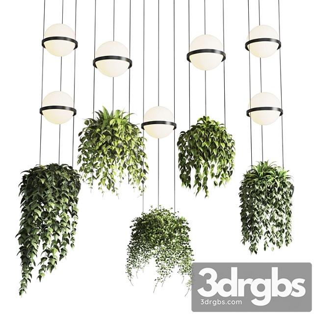 Vibia palma pendent lamp – pot light pendant – plant light hanging 04 corona - thumbnail 1