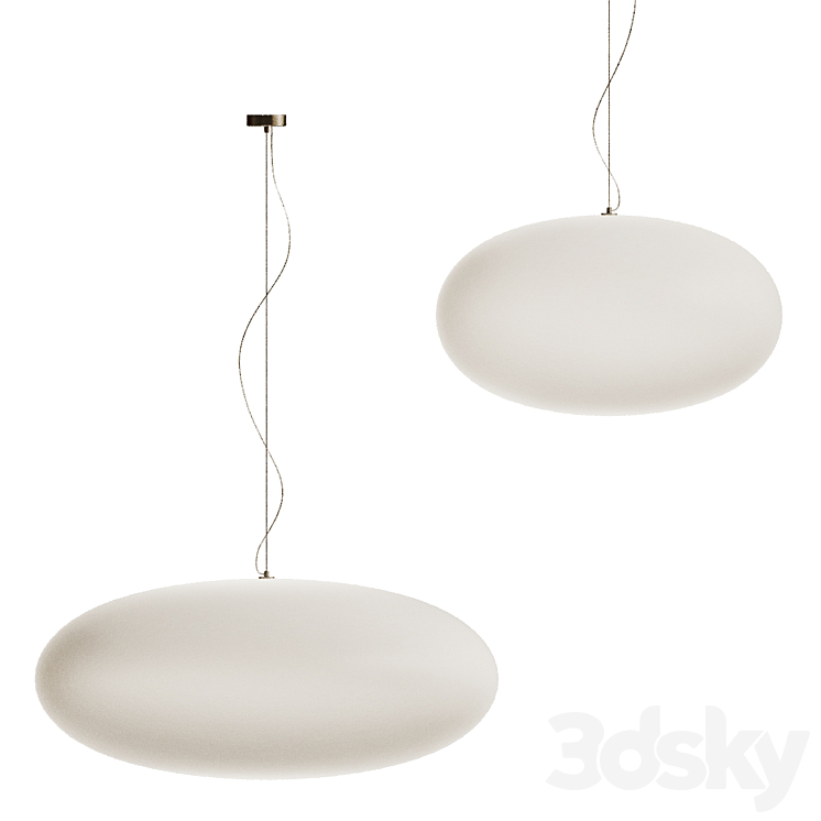 Vibia VOL Blown glass pendant lamp 3DS Max Model - thumbnail 1