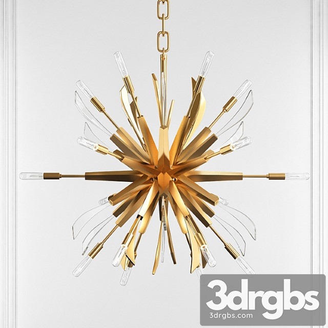 Vida 13 Light Sputnik Sphere Chandelier 3dsmax Download - thumbnail 1