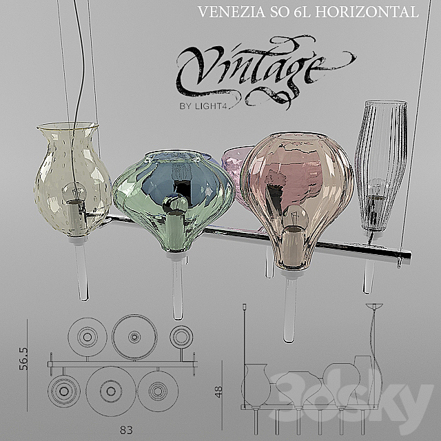 Vintage _ VENEZIA SO 6L Horisontal 3DSMax File - thumbnail 1