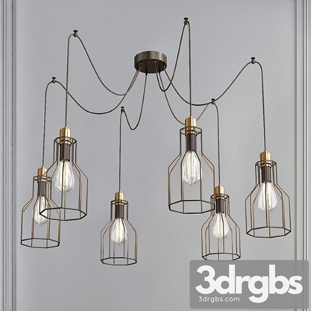 Vintage Pendant Lamp 1 3dsmax Download - thumbnail 1