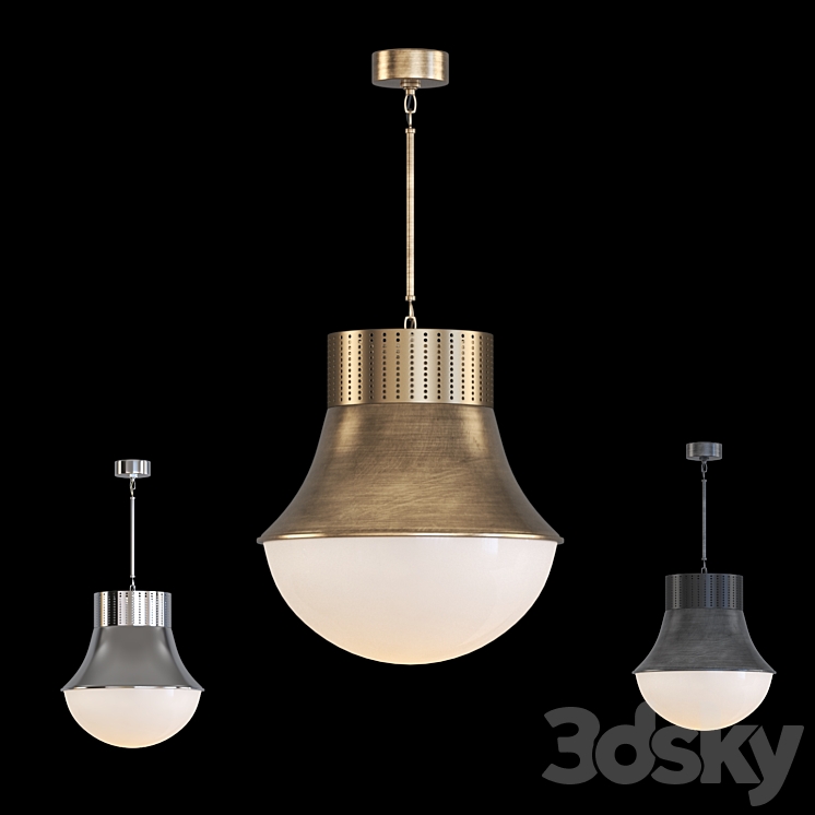 Visual Comfort KW5223 Kelly Wearstler 1 Light Mini Pendant 3DS Max Model - thumbnail 1