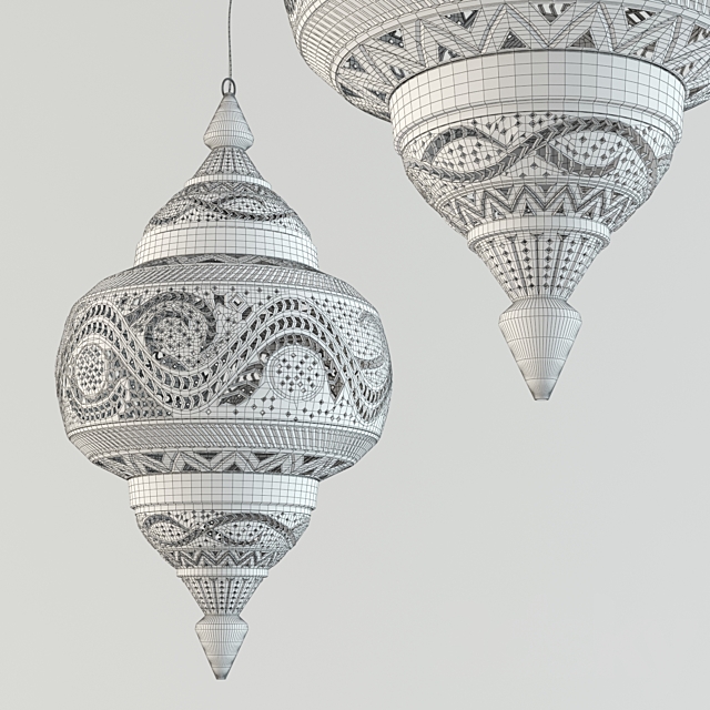 VivaTerra Moroccan Hanging Lamp 3DS Max Model - thumbnail 3