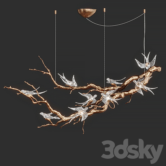 Voa Large Chandelier Serip 3ds Max - thumbnail 1