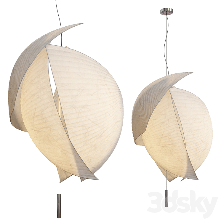 VOILES – Suspended lights from GROK 3DS Max Model - thumbnail 3