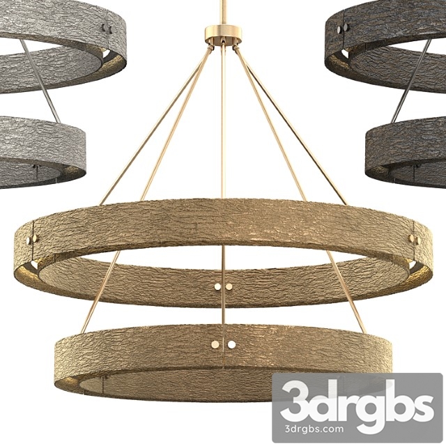 Vouvray two-tier round chandelier 60 - thumbnail 1