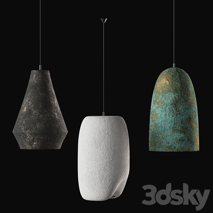 Wabi sabi Lamps 3DS Max Model - thumbnail 2