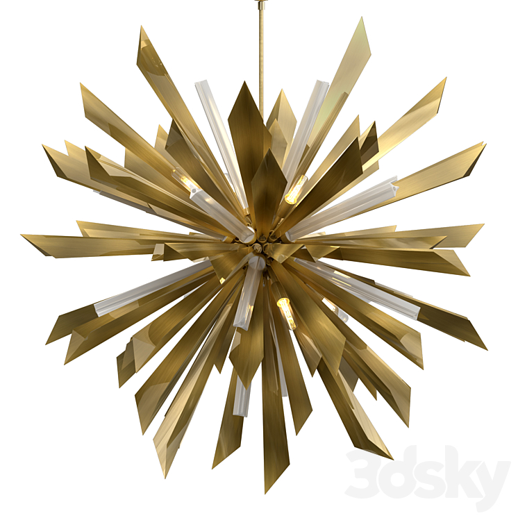 WALDORF LARGE CHANDELIER 3DS Max Model - thumbnail 3