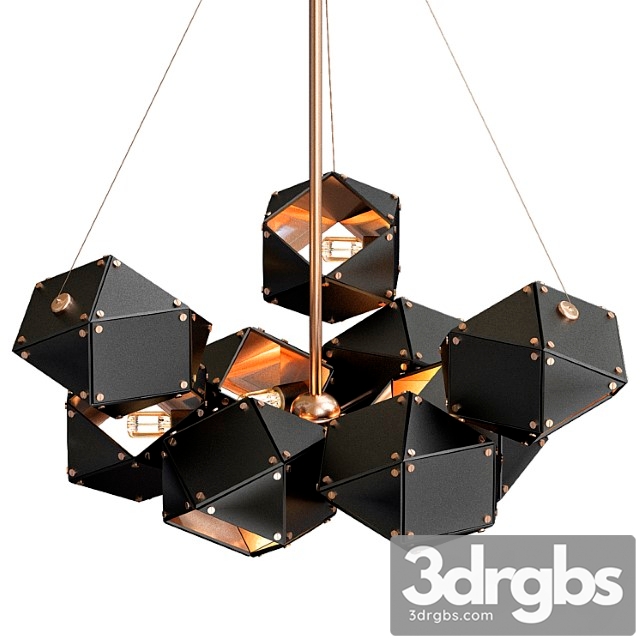 Welles central chandelier von gabriel scott 3dsmax Download - thumbnail 1