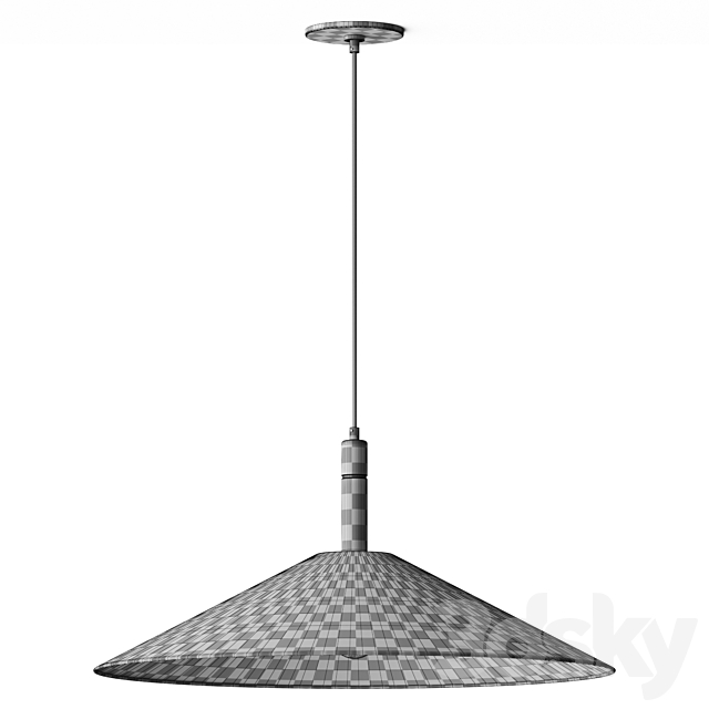 West Elm Devon Pendant Lamp 3ds Max - thumbnail 3