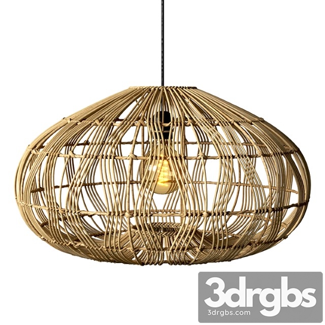 Wicker Lamp Manila Yara 3dsmax Download - thumbnail 1