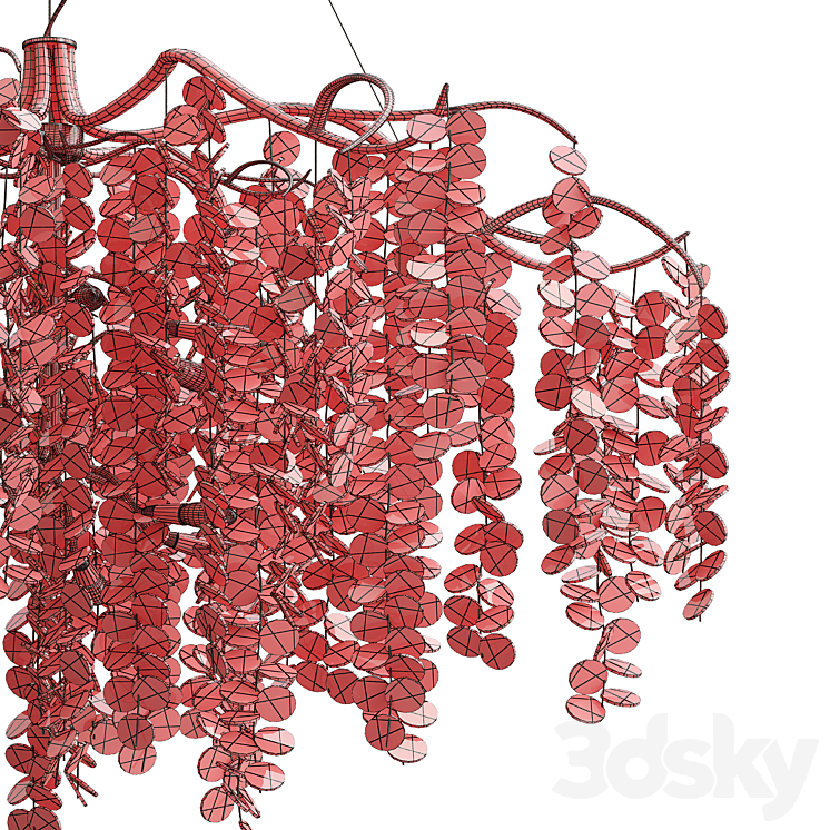 Willow cascading chandelier 3DS Max Model - thumbnail 2