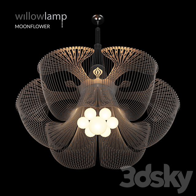 Willowlamp Moonflower 3DS Max Model - thumbnail 1