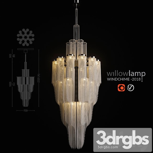 Willowlamp Windchime 2018 3dsmax Download - thumbnail 1