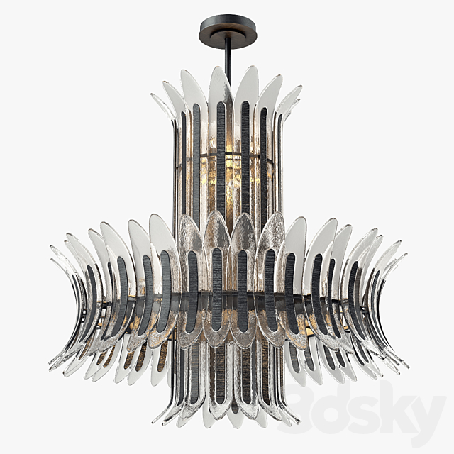 Wired Custom Lighting Palm Chandelier 3DSMax File - thumbnail 1