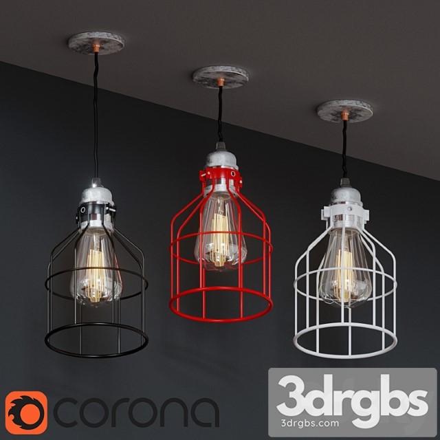 Wireframe Lamp 3 3dsmax Download - thumbnail 1