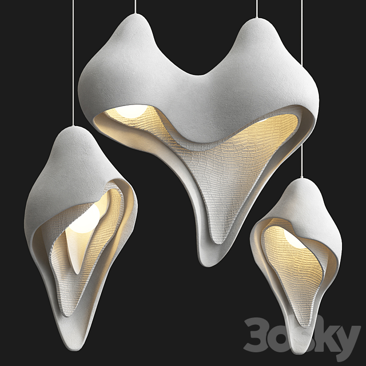 Womb Pendant Lamps 3DS Max Model - thumbnail 1