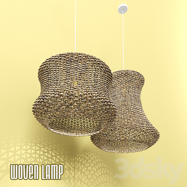 Woven lamp 3DS Max Model - thumbnail 2