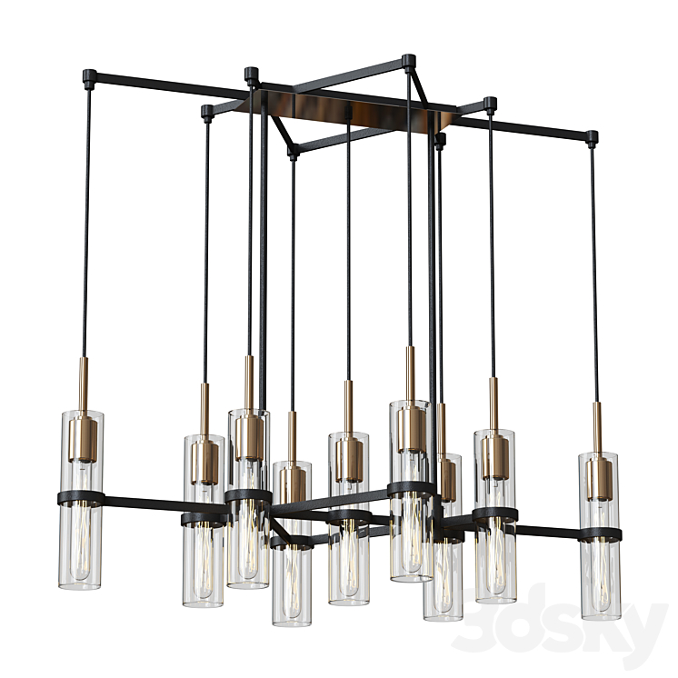 xavier chandelier Troy Lighting 3DS Max Model - thumbnail 1