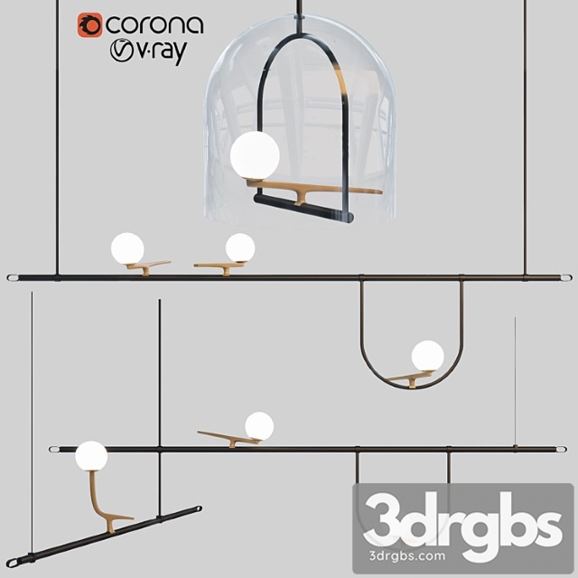 Yanzi Chandeliers 3dsmax Download - thumbnail 1