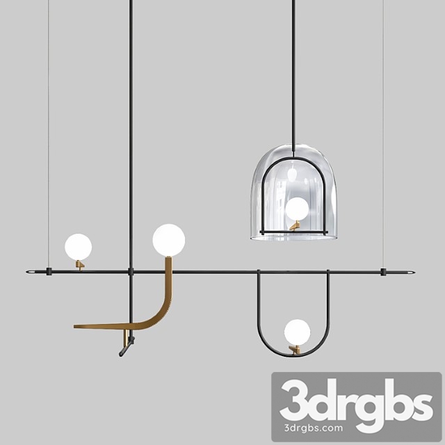 Yanzi pendant lamp 3dsmax Download - thumbnail 1