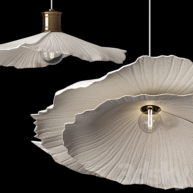 Zara Home ceiling Lamp in three sizes 3ds Max - thumbnail 3