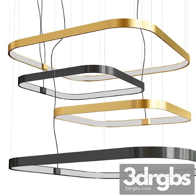 Zero square chandelier - thumbnail 1