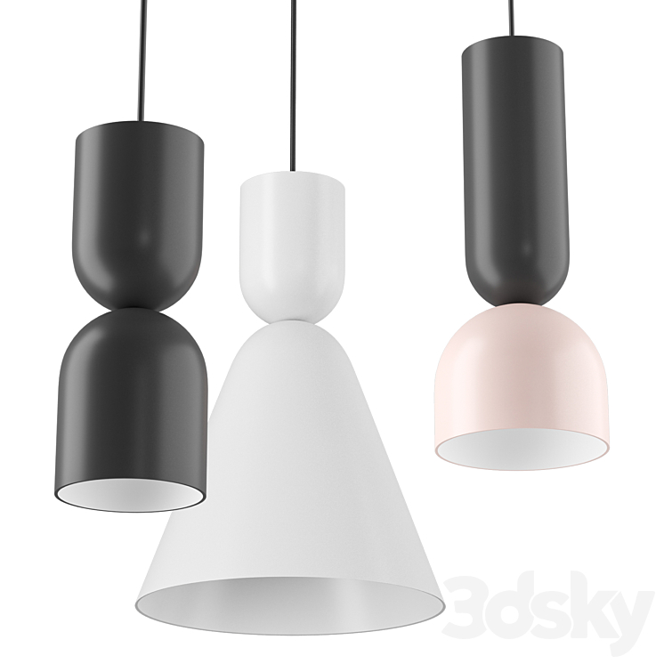 ZOE DUO Intra lighting | Hanging lamp 3DS Max Model - thumbnail 2