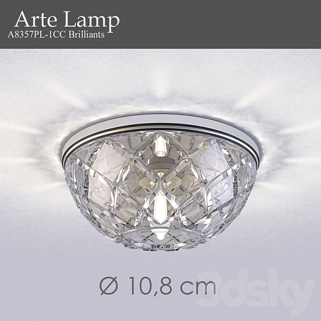 Arte Lamp A8357PL-1CC Brilliants 3DSMax File - thumbnail 1