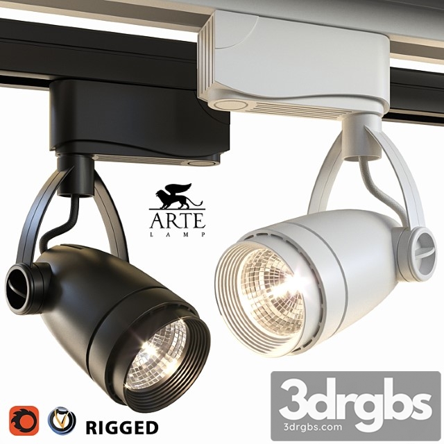 Arte lamp track lights a5910pl-1 black and white 3dsmax Download - thumbnail 1