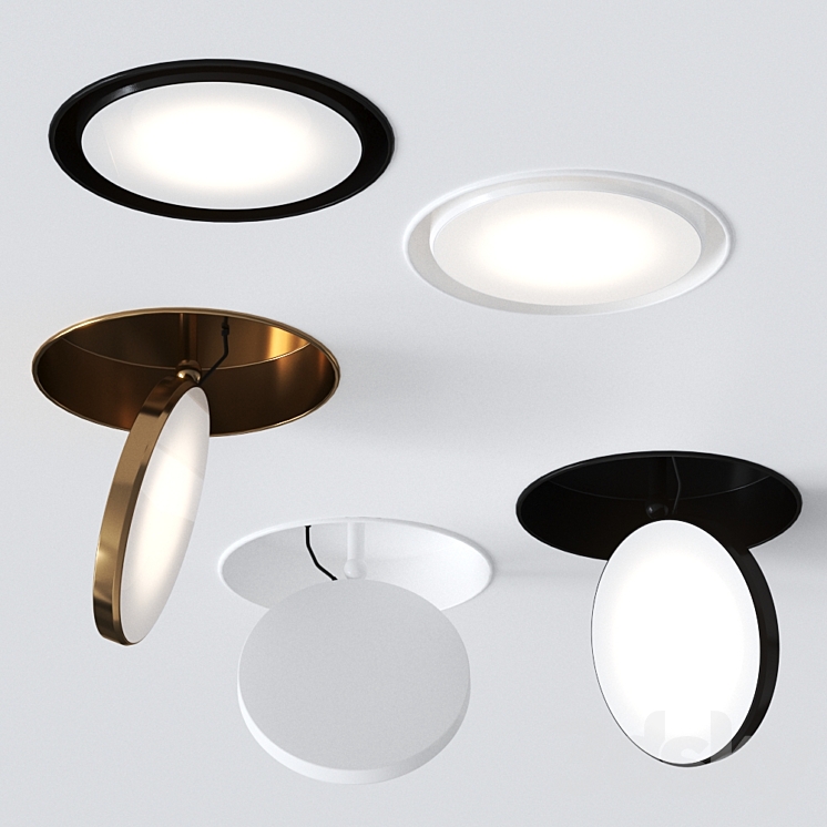 Avveni Downlight frameless by Sattler 3DS Max Model - thumbnail 1